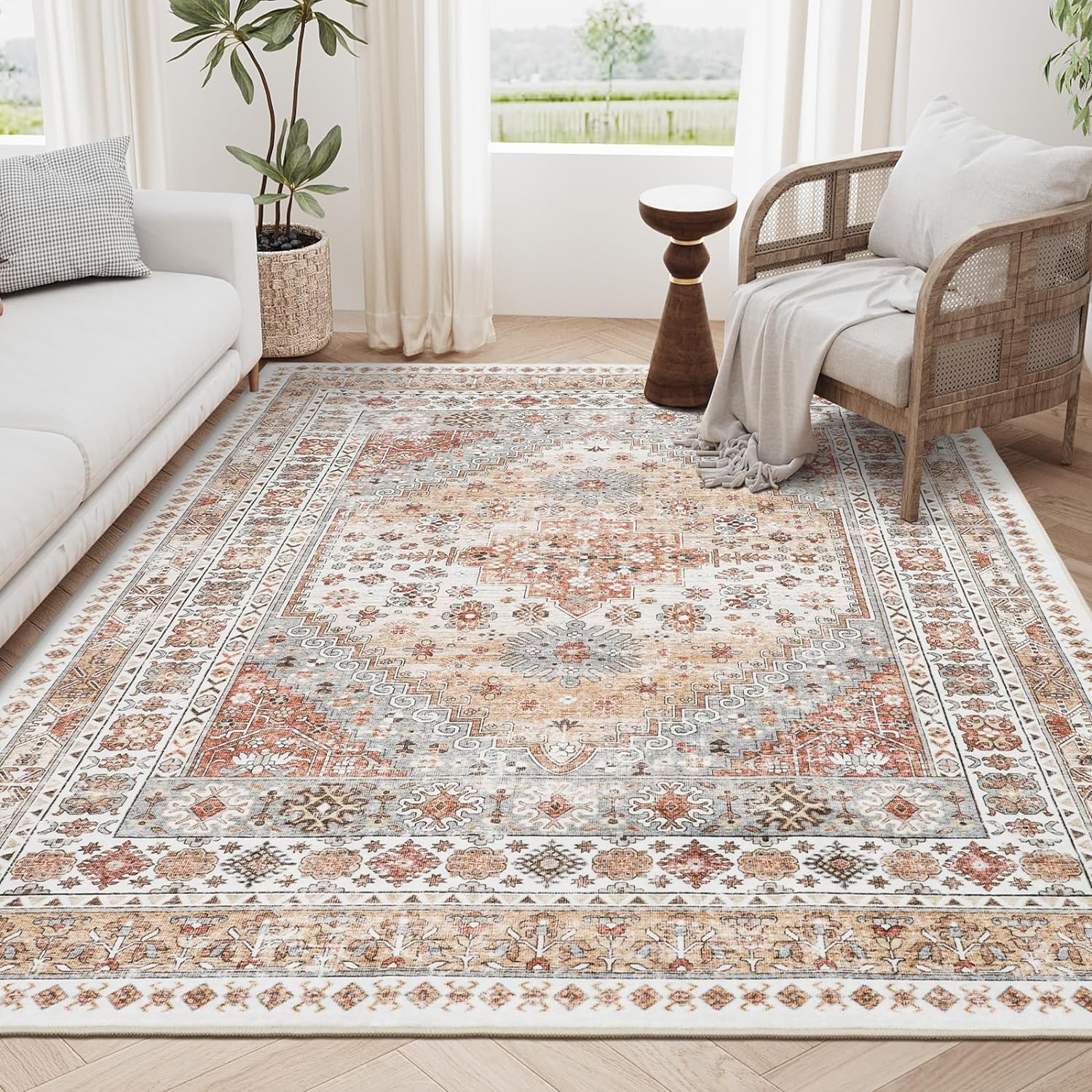 Comicomi Orange Carpet for Living Room 8x10 Entryway Rug Free Shipping ...