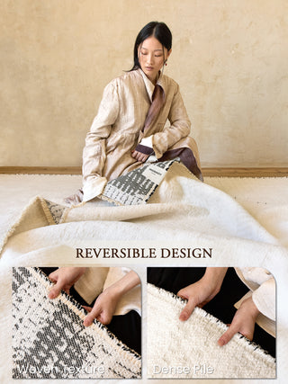 ComiComi Boho Reversible Rug – Handwoven & Glue-Free