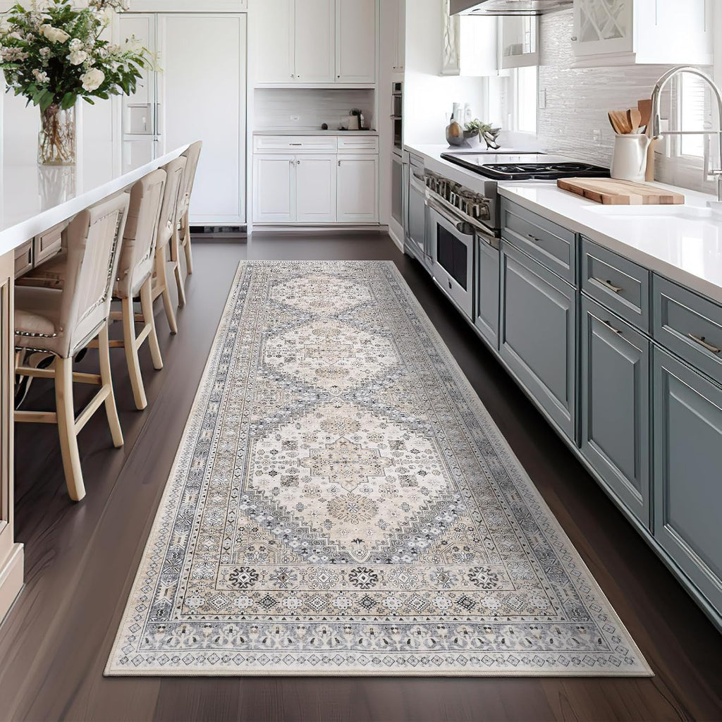 Beige Shell Rug Runner Beige Runner Rug – ComiComi