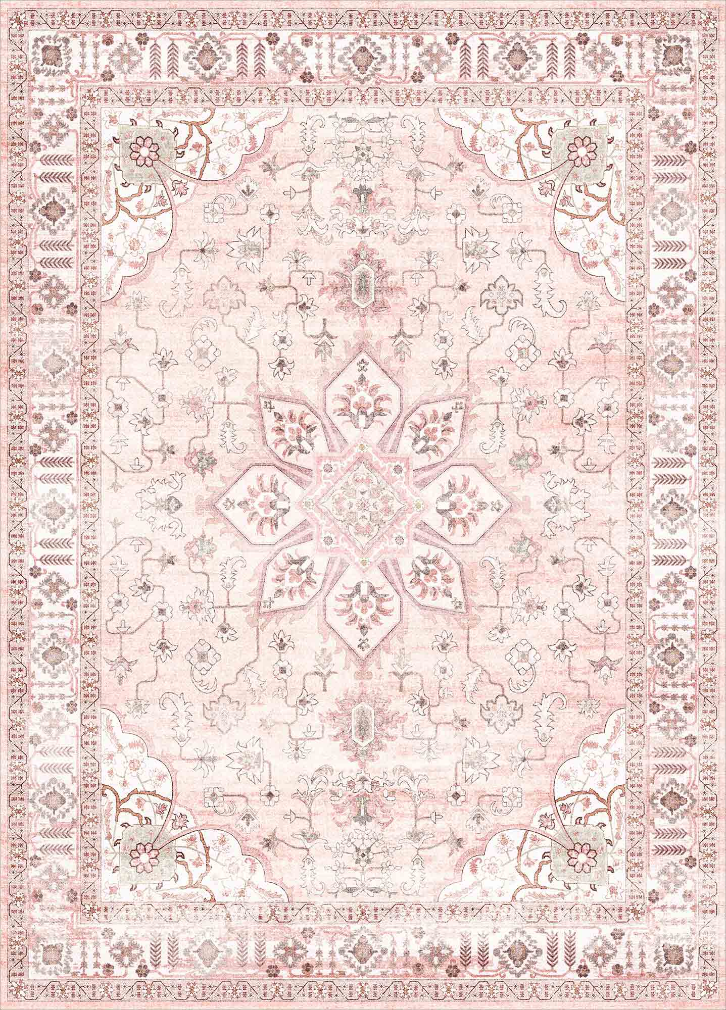ComiComi 8x10 Home Decor Rugs Arghavan Pink