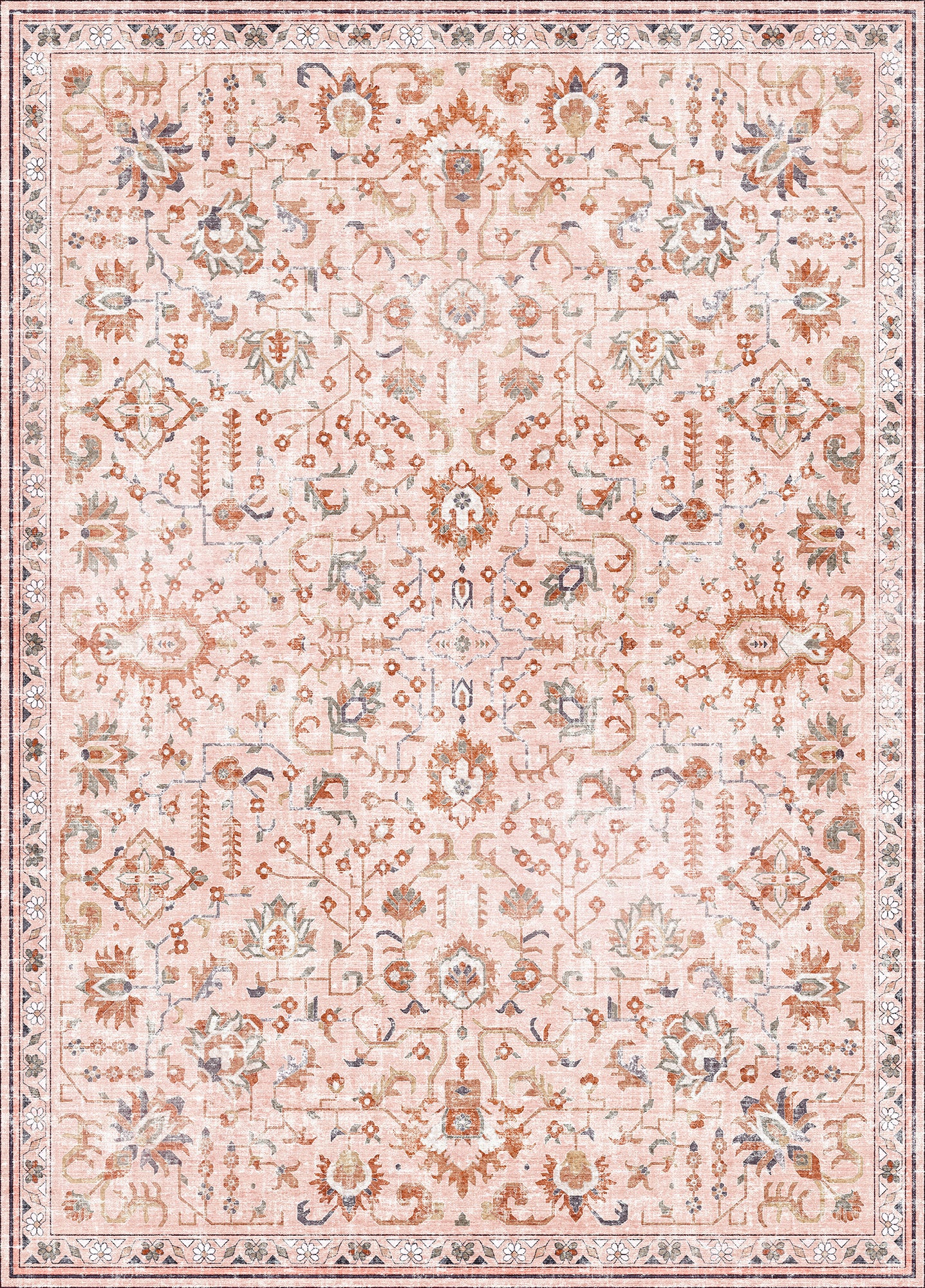 Comicomi 5x7 rug in the living room parvin pink