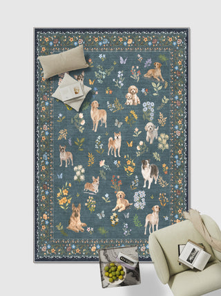 Paw Garden Dog Blue